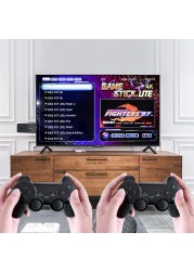 2.4G Wireless Controller Gamepad Console Stick Plug and Play Video Game Stick with 10000+ Games 9 Classic Emulators 4K High Definition HDMI Output for TV with Dual 2.4G Wireless Controllers