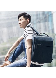 Xiaomi Mi City Backpack 2 Fashion Unisex Waterproof Minimalist Durable Leisure Urban Bag Laptop Backpack for [School, College, Business, Work, Shoulder Bag, Travel Camping Hiking Outdoor] - Dark Gray