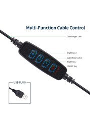 عام-10inch LED سطح المكتب حلقة مصباح فيديو الصور الشخصية للمصباح مع سطح المكتب ترايبود حامل USB التوصيل للحصول على يوتيوب تيك توك بث مباشر