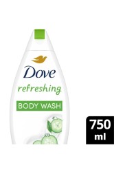 Dove Go Fresh Refreshing Body Wash For Skin Nourishing, Cucumber And Green Tea 750ml
