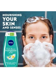 NIVEA Shower Gel Body Wash Frangipani and Oil Caring Oil Pearls Frangipani Scent 500ml