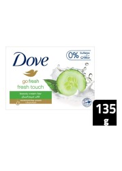 Dove Cool Moisture Moisturising Beauty Cream Soap Bar Cucumber &amp; Green Tea Scent With &frac14; Moisturising Cream 135g