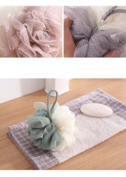 2 Packed Soft Bath Sponge With Shower Mesh Foaming Loofah Exfoliating Scrubber For Body And Face With Premium Multicolour Look.
