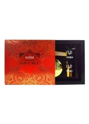 Al Riyah Bakhoor And Charcoal Gift Set BR1024 Multicolour 3 PCS