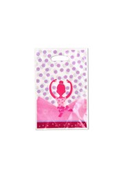 Fun It&#39;s Cool Ballerina Printed Plastic Loot Bags Multicolour 16x25cm 6 PCS