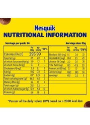 Nesquik Chocolate Breakfast Cereal Bar, 25g Pack of 24