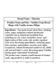 Timosha Sushka Crisp Bread Rings with Vanilla Aroma 200g