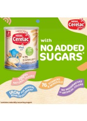 Nestle Cerelac No Added Sugar Wheat Infant Cereals with Milk Tin, from 6 Months, 400g