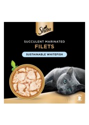 Sheba Filets with Sustainable Whitefish Flavour in Gravy Wet Food for Cat, 60g