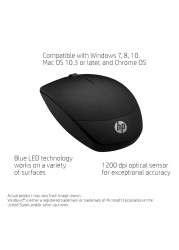 HP Wireless Optical Mouse X200 Black