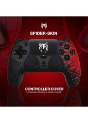 Anti-Slip Silicone Skin for PS5 Controller Soft Protective Cover Case Touch Pad Stickers Enhance Grip Comfort Controller Accessories for PlayStation