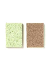 Martini Spa Mr. Eco Double Action Cellulose Sponge Natural Fiber 30g Pack of 2