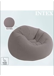 Radiotronics Beanless Bag Chair Inflating Furniture - Bean Bag - 1.14 m x 1.14 m x 71 cm, Grey