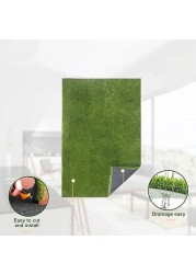 Egardenkart® Premium High Density Artificial Grass Carpet Fake Grass Turf 40mm Green/brown
