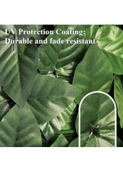 Egardenkart&reg; Artificial Faux Hedge Privacy Fence Wall Screen, Leaf and Vine Decoration for Outdoor Garden Home Decor, (Apple)
