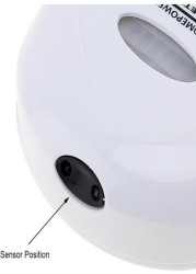 Motion Activated Toilet Night Light, Auto Motion Sensor Toilet Seat Night Light Bathroom Nightlight with Red and Green Light