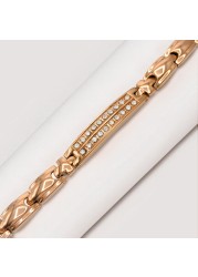 AIWANTO Magnetic Bracelet for Women | Elegant Stainless Steel Therapy Pain Relief Clasp Adjustable Bracelet for Arthritis and Carpal Tunnel