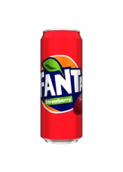 Fanta Strawberry Carbonated Soft Drink Can 330ml