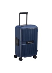 Delsey Paris Securitech Stone 4 Double Wheels Luggage Hard Trolley Navy 55cm