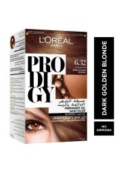 L&#39;Oreal Paris Prodigy Ammonia-Free Permanent Oil Hair Colour 6.32 Dark Golden Blonde