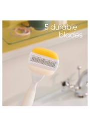 Gillette Venus And Olay WoMen&#39;s Razor Blade Refills White 4 PCS
