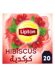 ليبتون منقوع أعشاب الكركديه 20 كيس شاي