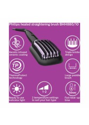 Philips Heated Straightening Hair Brush BHH880 Black