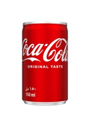 Coca-Cola Original Taste Carbonated Soft Drink Can 150ml
