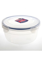 Lock &amp; Lock Round Salad Bowl With Lid Clear/Blue 1.4L