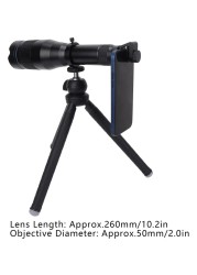Phone Lens Grande Pris Multi Coating Anti Slip Effective Telephoto Lens Waterproof 60X Transmittance With Tripod For Mobile Phone