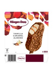 Haagen-Dazs Vanilla, Caramel, Almond Ice Cream Stick, 80ml Pack of 3
