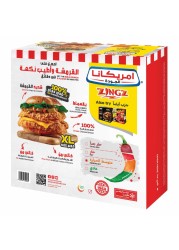Americana Zingz Hot And Crunchy Burger Chicken Fillet Extra Large 440g
