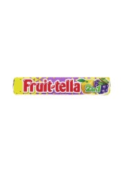Fruit-tella Juicy Chewy Candy Sweet Lemon Grape Flavour 32.4g Pack of 20