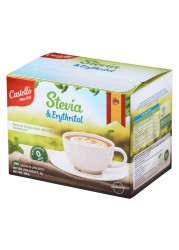 Castello Stevia and Erythritol Natural Origin Zero Calorie Sweetener Sachets, 100g