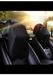 Radiotronics Car Seat Headrest Pad Memory Foam Pillow Head Neck Support Soft Cushion