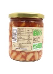 Carrefour Bio White Beans Tomato 446ml