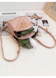 A Mini Quilted Backpack A Mini Swan Hardware Decoration Small School Bag Very Suitable For Travel Shopping School Bag S Bag S Backpack Mini Backpack Bag School