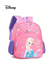 Disney Disney Princess Elsa Primary School Backpack Cute Cartoon Tote Bag Lightweight Backpack Cartoon Anime School Bag
