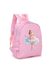 1 Pc Fashion Princess Backpack Cute Cartoon Pattern Dance Bag Nylon Structure Zipper Opening Polyester Lining Shoulder Strap Design Suitable For Dancers School And Travel Perfect For Princess Fans