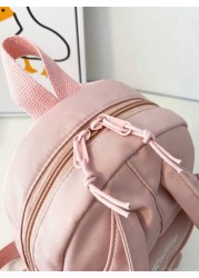 1pc Cartoon Rabbit Design Girls Zipper Closure Small Backpack