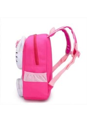 Sanrio Backpack Kawaii Stylish School Bag Colorblock Rucksack Large Capacity Foldable Outdoors Daypack