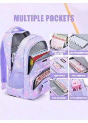 3pcs Girls Backpack Set School Bag Student Bookbag Outdoor Travel Bag Pencil Case Lunch Bag Suitable For Teenage Girls School And Travel Random Print