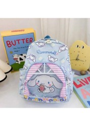 Sanrio Large Capacity Backpack Culomi Cinnamon Dog Melody Three Styles The Bag Transparent Design Easier To See The Items Better Looking