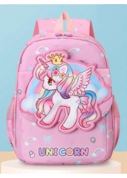 Summer New Schoolbag Cute Pony Girls Ultra Lightweight Backpack Fashion Back Protection Backpack Back To School Season Handbag Bag