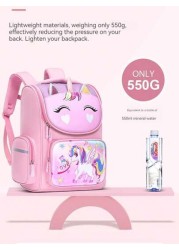 Children s Shoulder Bag Elementary School Students Schoolbag 6 12 16 Years Old 1 2 3 4 5 6 Grades Cute Waterproof Boys And Girls Backpack Purple Pink