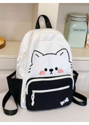 College Style Back To School Cute Versatile Student Backpack For Girls Primary And Secondary School University Small Fresh Nylon Campus Backpack For Girls
