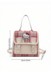 Sanrio 1pc Sanrio Cute Cartoon Anime KT Cat Bag Large Capacity Outdoor Storage Three Way Handbag Shoulder Bag Girls Bag Children s Bag Children s Backpack Suitable For Summer Travel Christmas Thanksgi