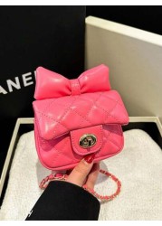 1pc Popular New Fashion Chain Diamond Embossed Shoulder Messenger Bag High Value Color Fresh Embossed Square Beautiful Fashion Shoulder Handbag Chain Small Square Bag Fashionable And Textured Fashion