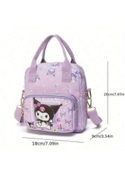 Sanrio حقيبة كبيرة السعة مع رسوم كرتونية جميلة لساريو ومنها هيلو كيتي ، متعددة الاستخدامات للخارج، تحمل باليد أو