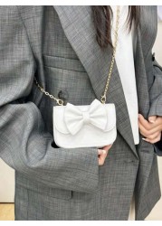 Unique Design Bow Girl Cute Stylish Minimalist Shoulder Diagonal Crossbody Bag